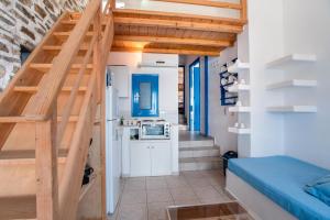 Η κουζίνα ή μικρή κουζίνα στο Blue Dolphin Antiparos Family Pool