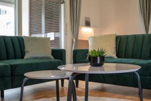 Posezení v ubytování Heimwärts - Design Wohnung für 6 in Bestlage