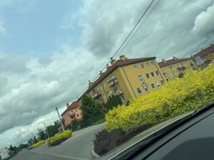 a view of a building from a car at Lux apartament in Gniezno +12 photos