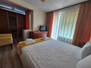 Postel nebo postele na pokoji v ubytování Dani beach Sozopol