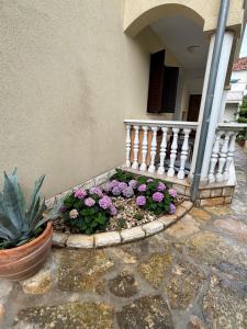 Ein Garten an der Unterkunft Apartmani Merica