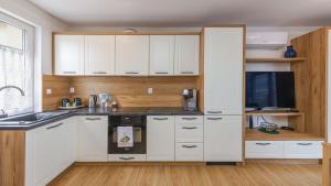 Kuchyňa alebo kuchynka v ubytovaní Apartamenty Sun & Snow Rumiankowa