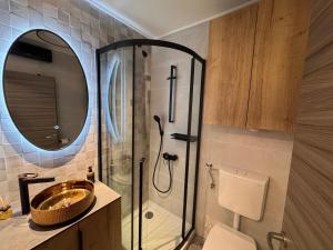 Kúpeľňa v ubytovaní Apartments Jakobi by El-Pi Tours + 37 fotografií