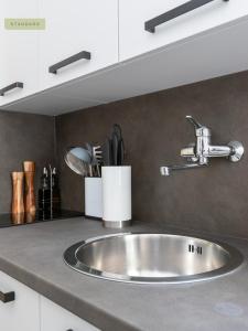 Η κουζίνα ή μικρή κουζίνα στο Apartments Ingolstadt Kleine Rosengasse