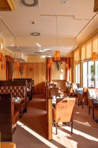 Ein Sitzbereich in der Unterkunft Strandhotel Prinz von Preussen