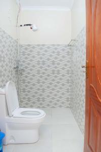 Koupelna v ubytování Eldoten suites