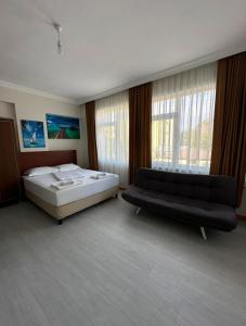 Ένα ή περισσότερα κρεβάτια σε δωμάτιο στο Antalya Apart House - 7