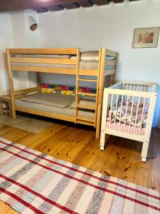 Postel nebo postele na pokoji v ubytování Drevenica Linda
