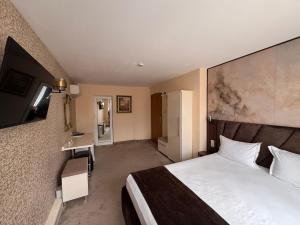 TV a/nebo společenská místnost v ubytování Hotel Dafi