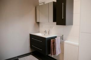 Kuhinja ili čajna kuhinja u objektu CLAUS RESCH APPARTEMENTS - E-Bike, Wandern, Minigolf, Familie, Urlaub an der Weinstraße