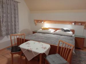 Postel nebo postele na pokoji v ubytování Ferienhaus zur Birke