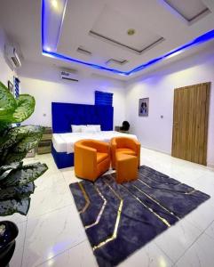 Ruang duduk di The D3 Luxe Residence