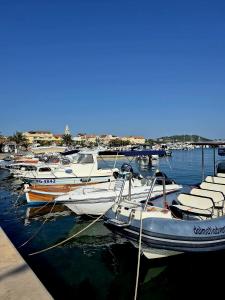 a bunch of boats are docked in the water at Doris in Pakoštane +23 photos