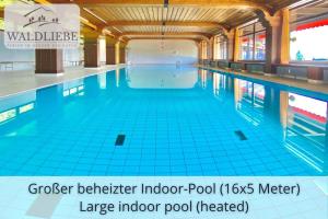 Πισίνα στο ή κοντά στο NEU Exklusives Apartment Waldliebe mit Indoor-Pool, Sauna, top Lage und Ausblick in die Natur, Hunde willkommen