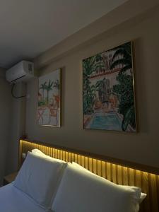 Voodi või voodid majutusasutuse CoastAL Hotel Shengjin toas