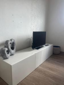 Μια τηλεόραση ή/και κέντρο ψυχαγωγίας στο Gemütliches Ferienhaus in Blieskastel