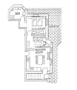 The floor plan of Ferienwohnung Ott