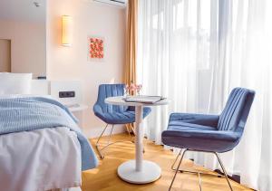 Istumisnurk majutusasutuses Panorama Orbi City Aparthotel