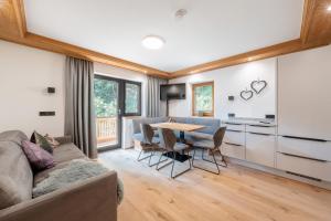 Dapur atau dapur kecil di Appartements Retthäusl