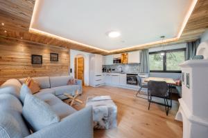 Dapur atau dapur kecil di Appartements Retthäusl