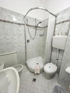 Koupelna v ubytování Hotel Caracas