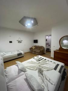 Letto o letti in una camera di Hotel Soan