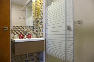Kylpyhuone majoituspaikassa Hostal La Fonda