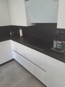 Kuchyňa alebo kuchynka v ubytovaní Résidence Odalys Saint Loup Appartement Climatisé entierement rénové