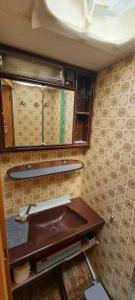 a small kitchen with a sink in a room at Tiny Anna's Cozy Home near Redbull Ring in Liesingthal +17 photos