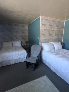 Postel nebo postele na pokoji v ubytování Motel Leblanc