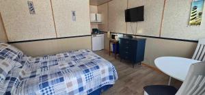 Postel nebo postele na pokoji v ubytování Motel Leblanc