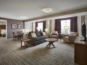 TV a/nebo společenská místnost v ubytování DoubleTree by Hilton West Edmonton