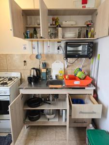 Η κουζίνα ή μικρή κουζίνα στο Aparts Valentyna El Chalten 2