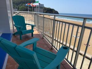Balkón nebo terasa v ubytování Bakio Beach