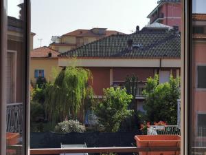 a view of a building from a window at Cuore Rosso in Chiavari