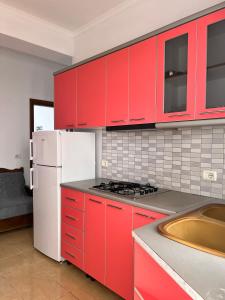 Kuchyň nebo kuchyňský kout v ubytování Beachside Coral Nest