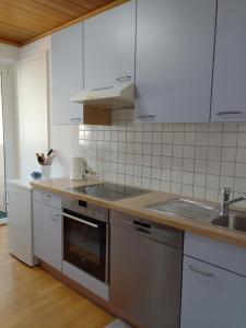 Η κουζίνα ή μικρή κουζίνα στο 4 You Apartment in Leoben mit Balkon, Garten und kostenlosen Parkplatz