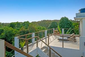 Balkón nebo terasa v ubytování Vila Pitangueira - Flat Terra - No centro de Serra Grande com Piscina, Jacuzzi, Internet Veloz