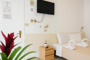 TV a/nebo společenská místnost v ubytování Hotel Baden Baden