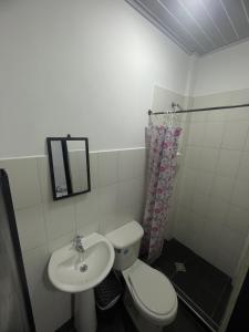 Koupelna v ubytování Hotel MONARCA