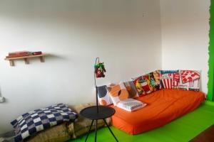 Ruang duduk di El Deposito Apartamento