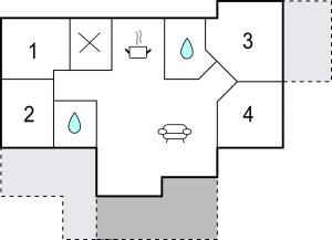 Majutuskoha 4 Bedroom Stunning Home In Haderslev korruse plaan
