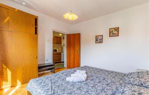 Ένα ή περισσότερα κρεβάτια σε δωμάτιο στο Awesome Apartment In Liznjan With Wifi