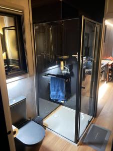 Bilik mandi di Weka St Eco Cabin