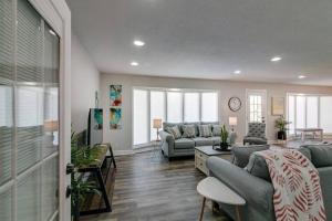 a living room with a couch and a table at Whole Home 1335 Whitt Ln in Clarksville