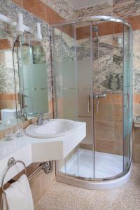 Koupelna v ubytování Hotel Agora