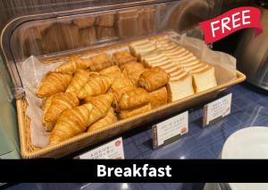 Možnosti snídaně pro hosty v ubytování Hotel K6 Osaka Namba Shinsaibashi Near Dotonbori
