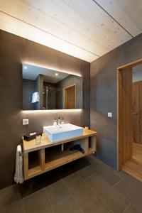 Koupelna v ubytování Hotel Reuti