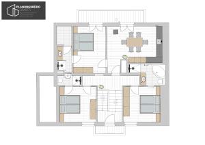 Plán poschodí v ubytovaní Das Talblick - Appartments