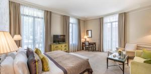 Krevet ili kreveti u jedinici u okviru objekta Hôtel Hermitage Monte-Carlo